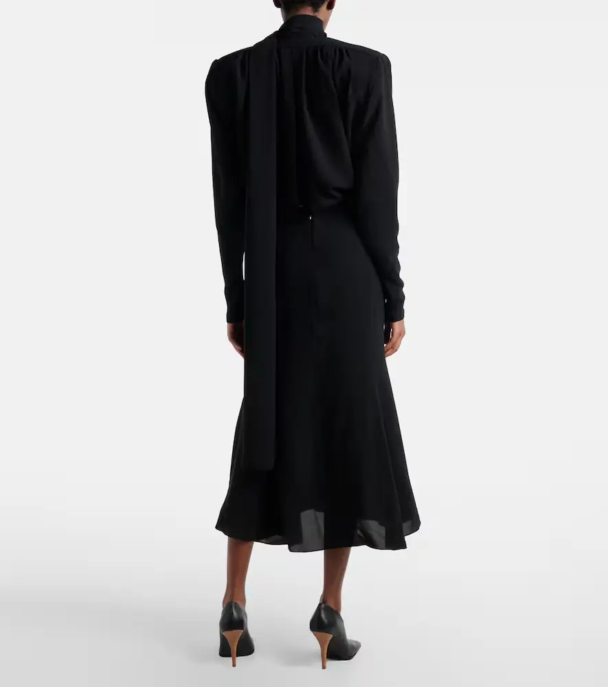 Mugler Crêpe midi dress | Thumbnail 6