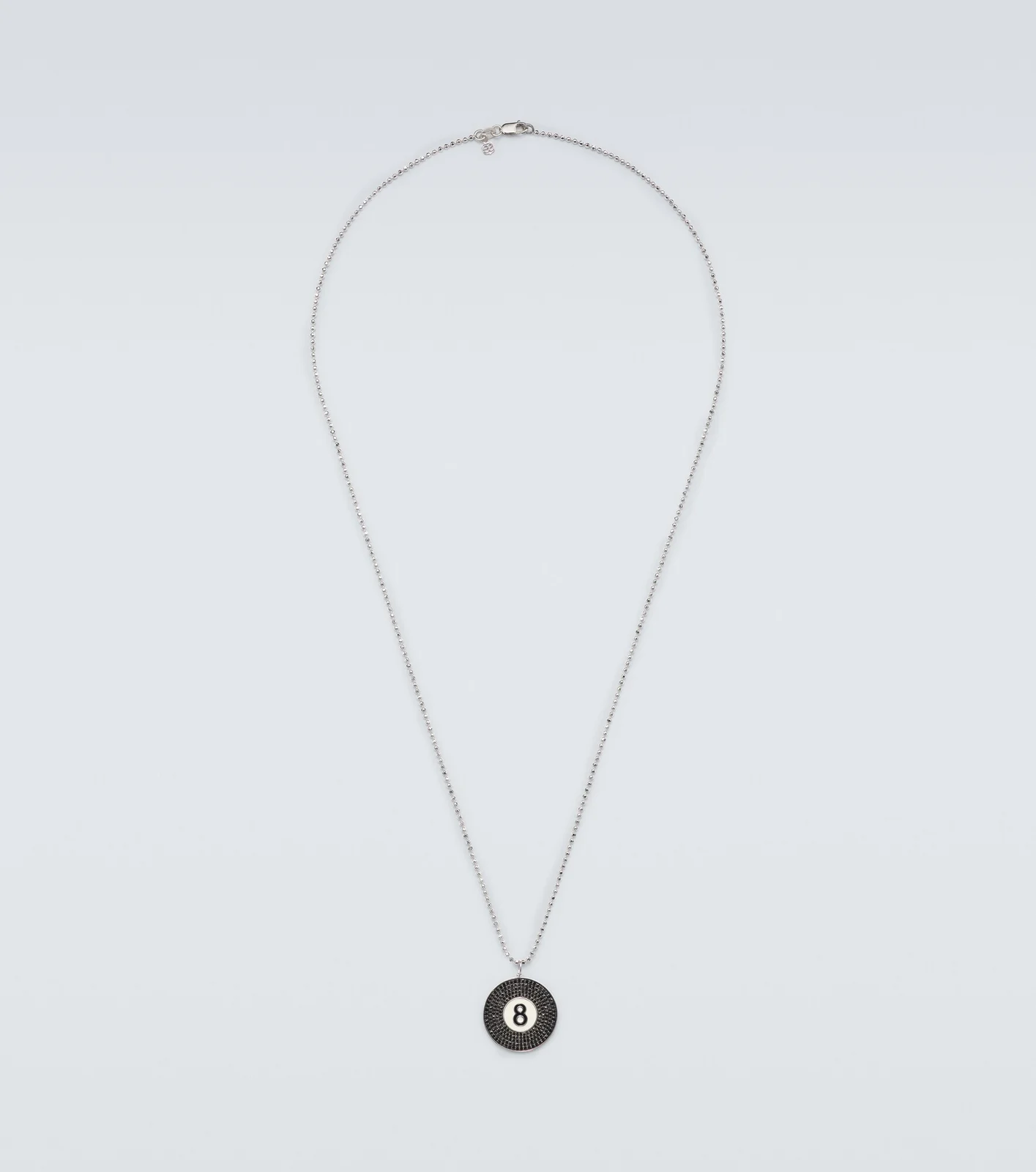 14kt white gold pendant necklace with diamonds