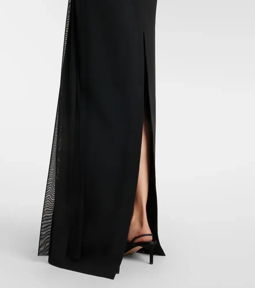 David Koma Sequined paneled bustier gown | Thumbnail 2