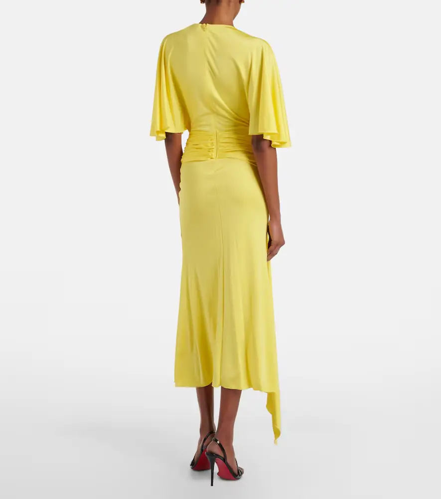 David Koma Floral-appliqué jersey cocktail dress | Thumbnail 2 David Koma Floral-appliqué jersey cocktail dress | Thumbnail 2