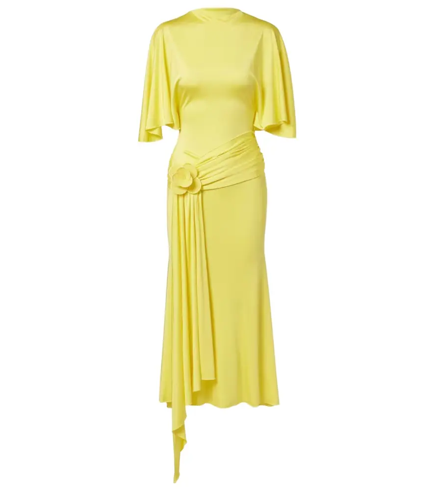 David Koma Floral-appliqué jersey cocktail dress | Image 1 David Koma Floral-appliqué jersey cocktail dress | Image 1