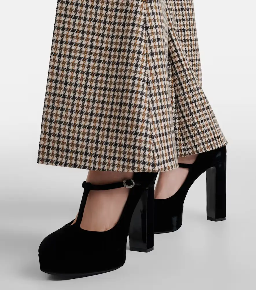 Jimmy Choo Marene 120 velvet Mary Jane pumps | Thumbnail 6