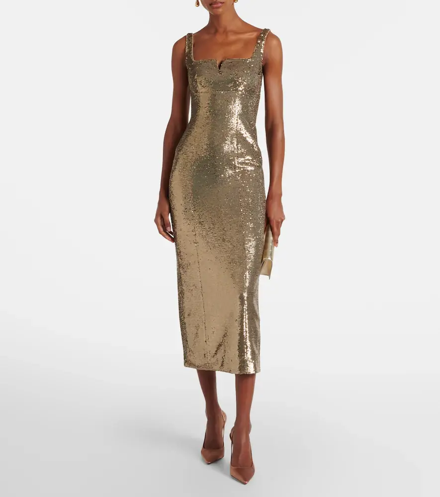 Roland Mouret Sequined midi dress | Thumbnail 4 Roland Mouret Sequined midi dress | Thumbnail 4