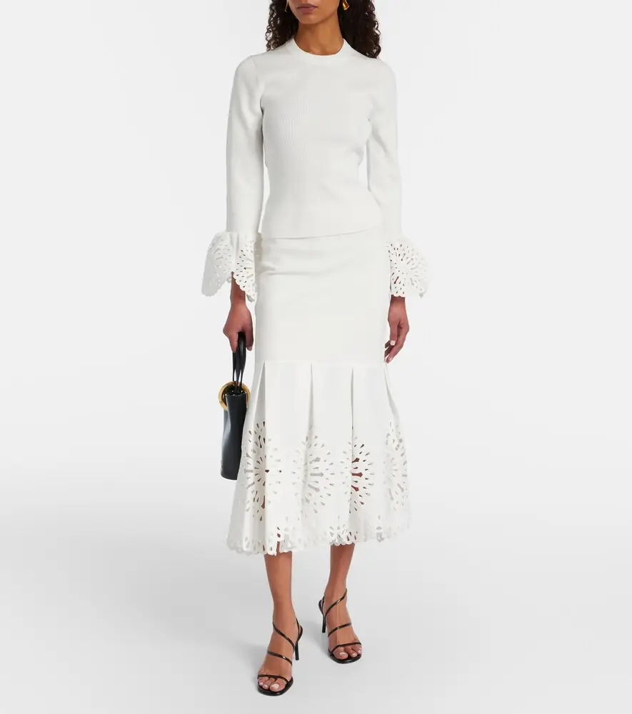 Simkhai Broderie anglaise midi skirt | Thumbnail 5 Simkhai Broderie anglaise midi skirt | Thumbnail 5