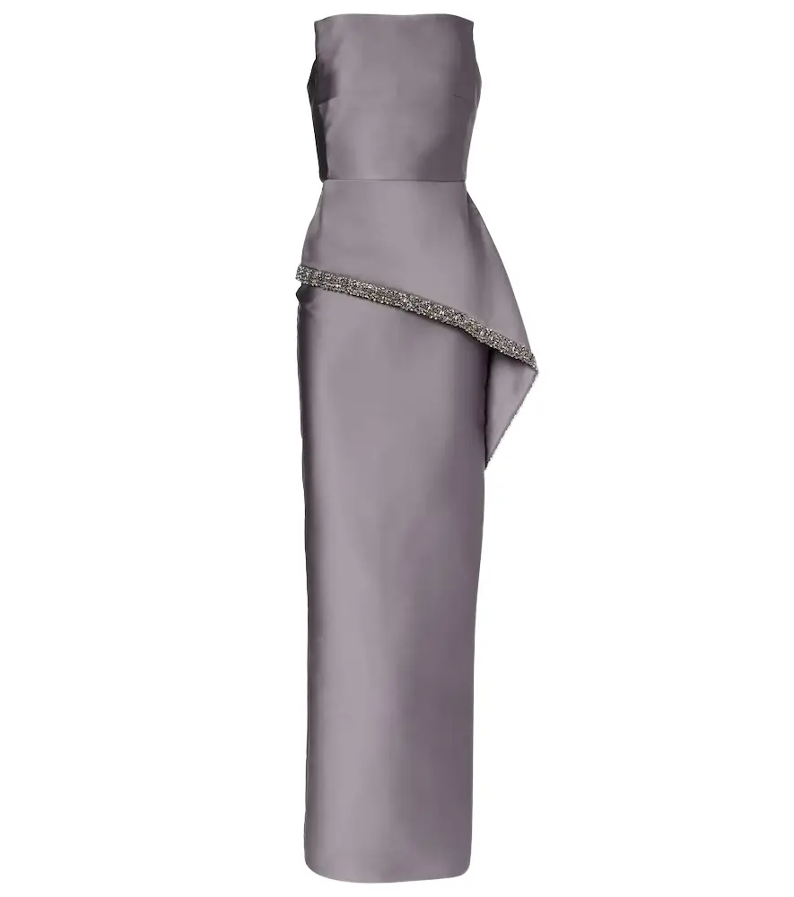 Roland Mouret Crystal-embellished taffeta gown | Image 1 Roland Mouret Crystal-embellished taffeta gown | Image 1