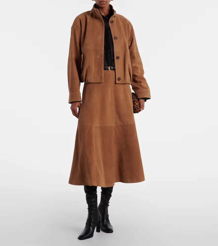 Simkhai Bonnie suede midi skirt | Thumbnail 2 Simkhai Bonnie suede midi skirt | Thumbnail 2