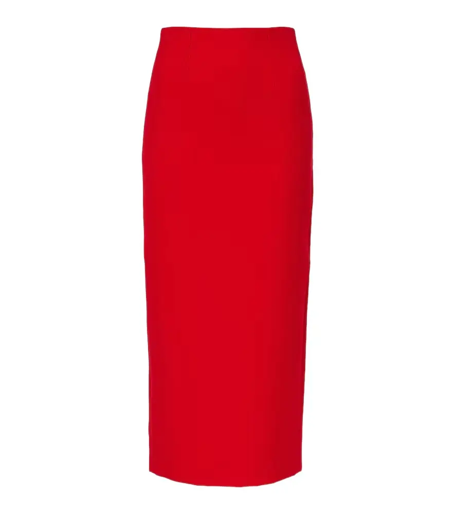 Crêpe pencil skirt