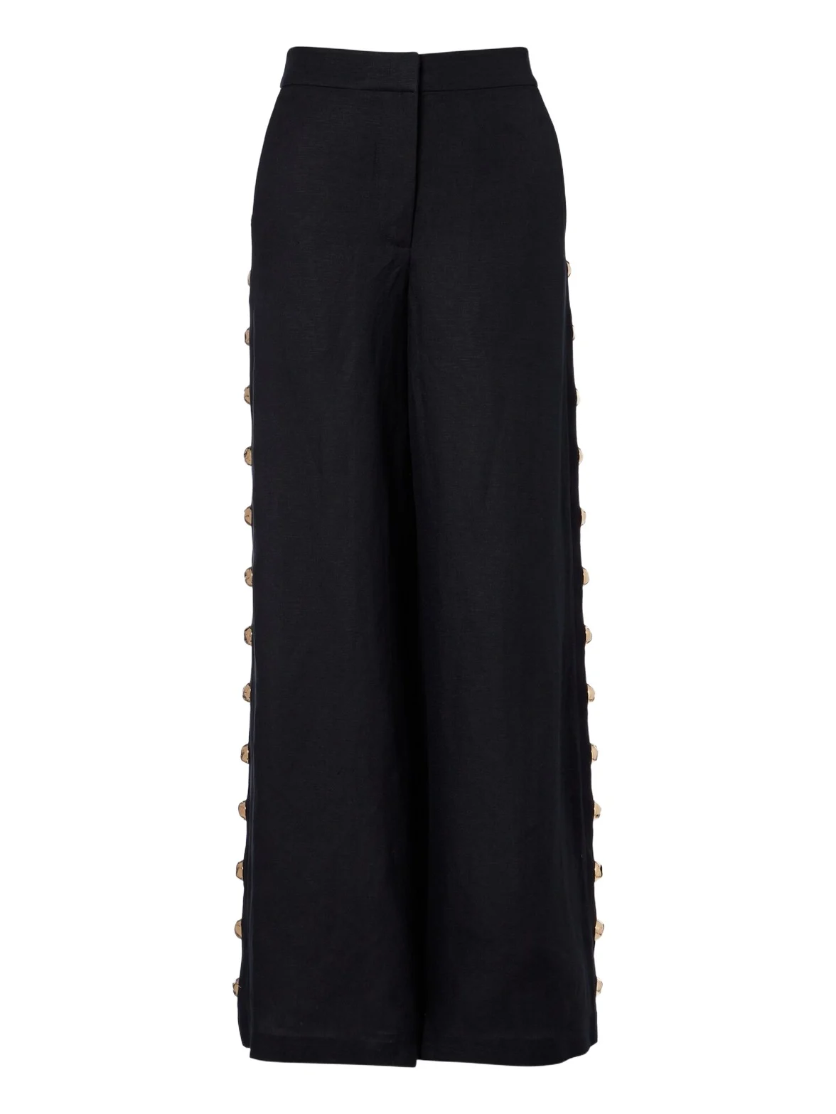 Linen-blend wide-leg pants Linen-blend wide-leg pants