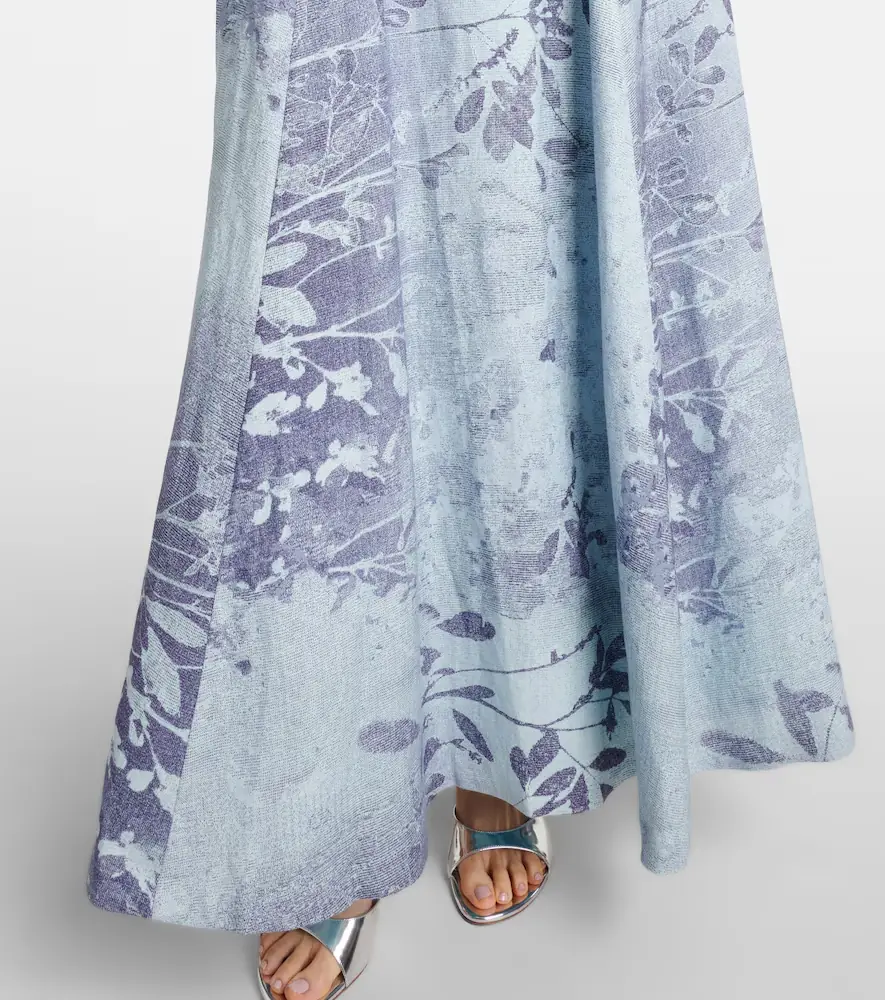 Simkhai Floral linen and cotton bustier dress | Thumbnail 2