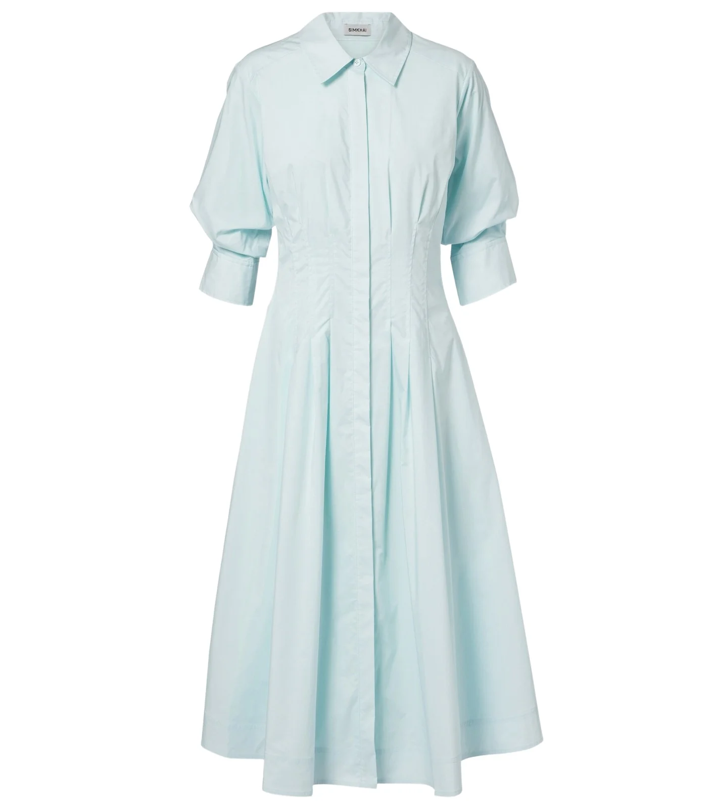 Jazz cotton-blend poplin shirt dress