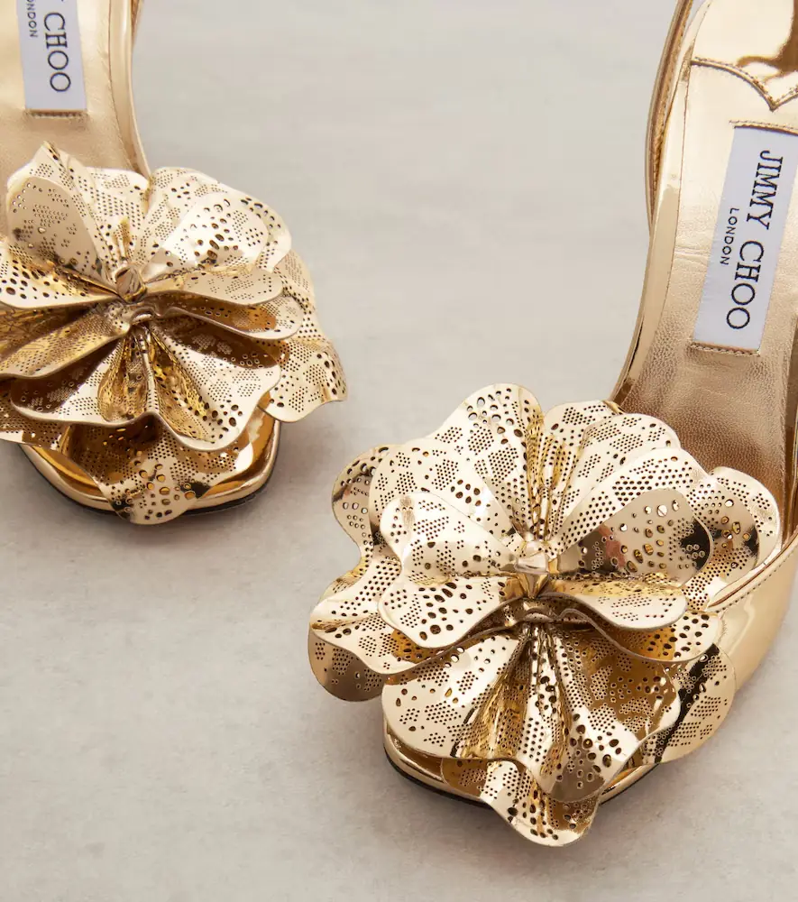 Jimmy Choo Mimmi mirrored leather sandals | Thumbnail 3 Jimmy Choo Mimmi mirrored leather sandals | Thumbnail 3