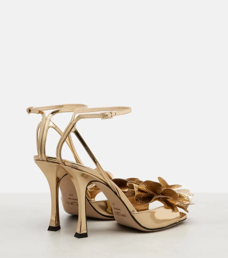 Jimmy Choo Mimmi mirrored leather sandals | Thumbnail 4 Jimmy Choo Mimmi mirrored leather sandals | Thumbnail 4