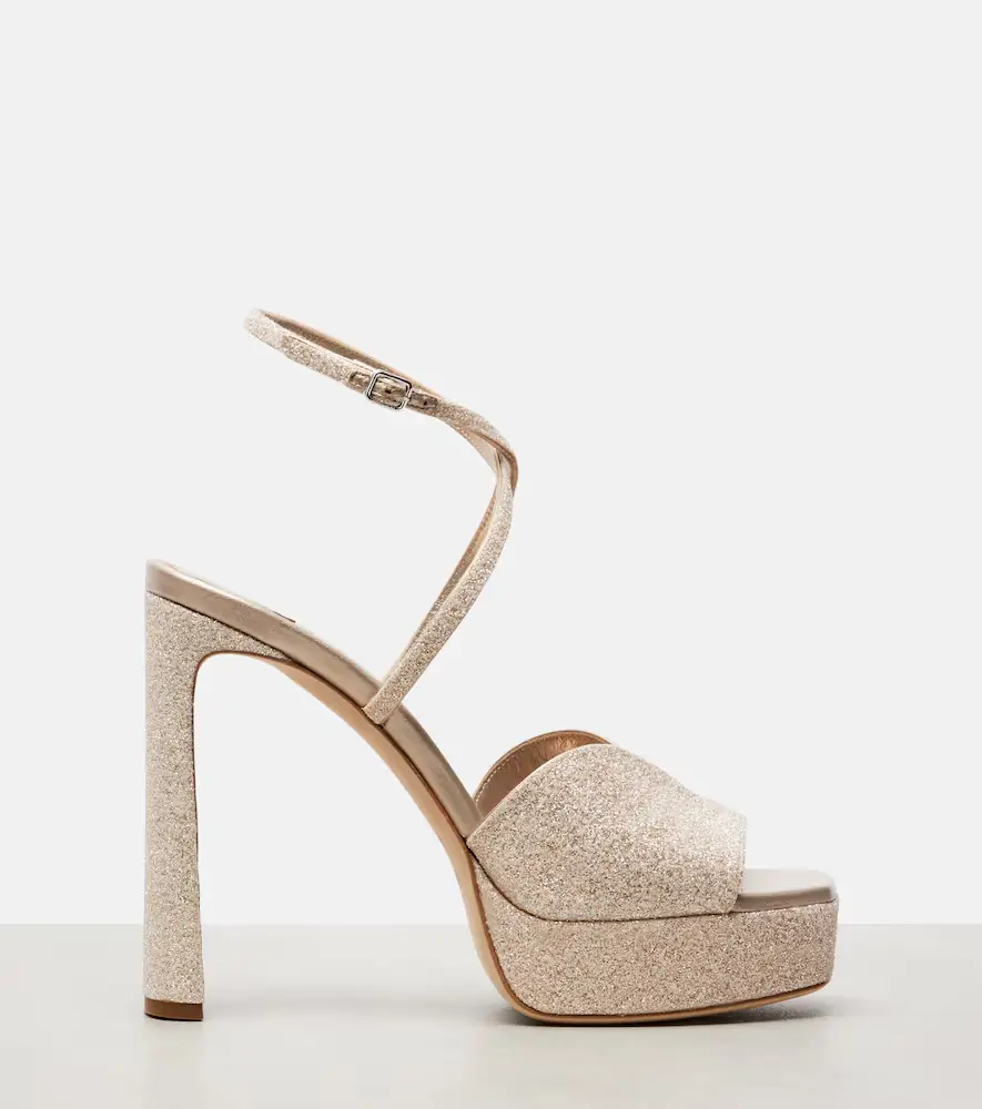 Jimmy Choo Karli 125 glitter platform sandals | Thumbnail 2 Jimmy Choo Karli 125 glitter platform sandals | Thumbnail 2