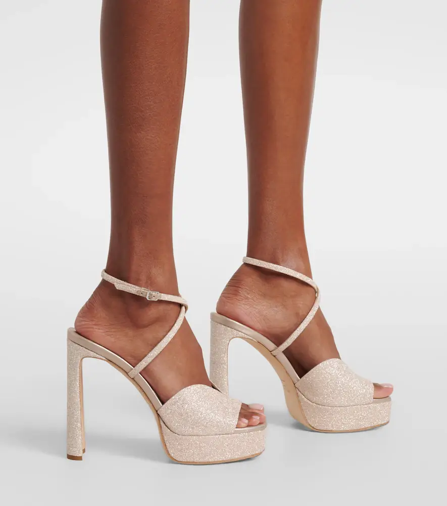 Jimmy Choo Karli 125 glitter platform sandals | Thumbnail 5 Jimmy Choo Karli 125 glitter platform sandals | Thumbnail 5