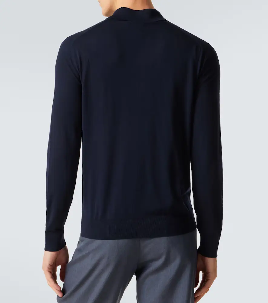 Prada Virgin wool polo sweater | Thumbnail 5