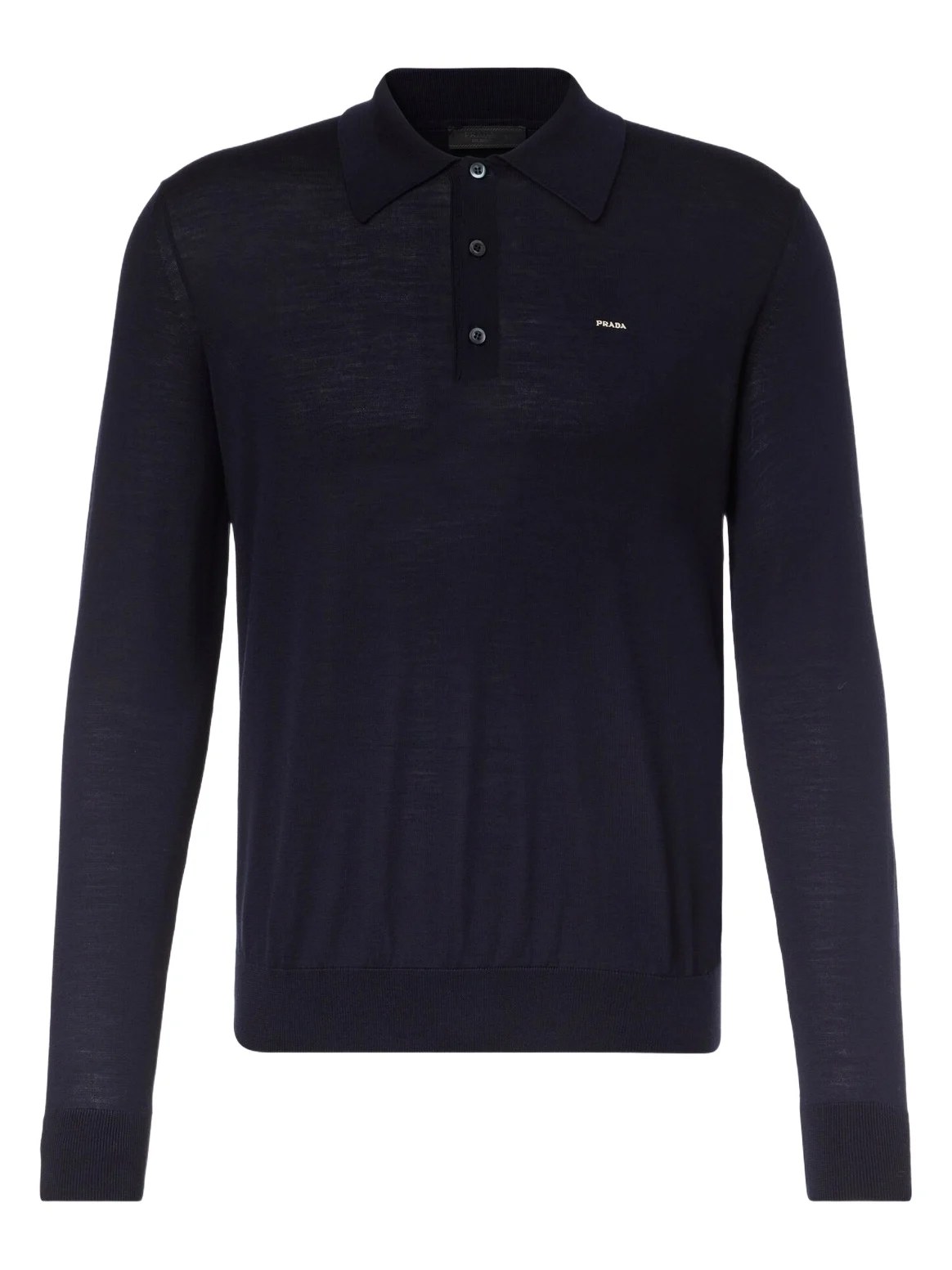 Virgin wool polo sweater
