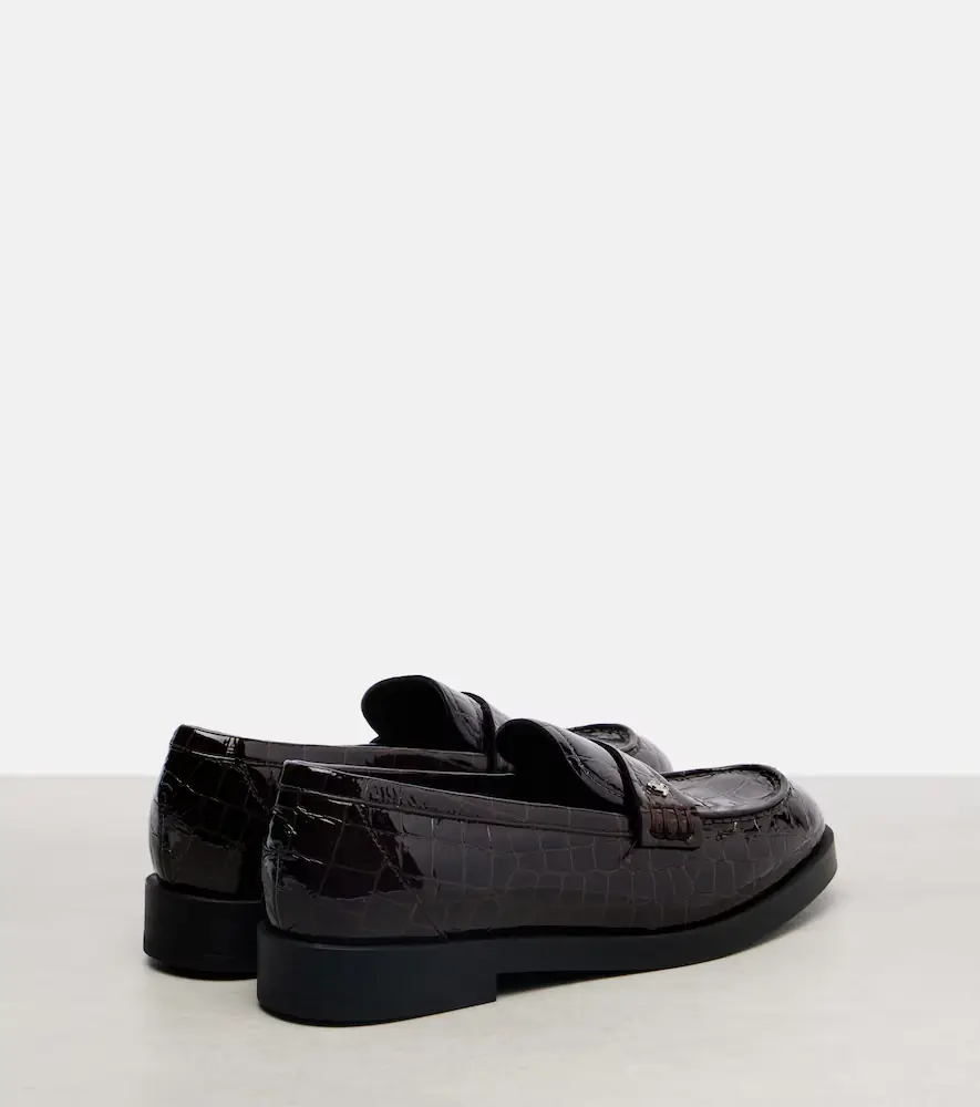 Jimmy Choo Ivy croc-effect patent leather loafers | Thumbnail 4 Jimmy Choo Ivy croc-effect patent leather loafers | Thumbnail 4