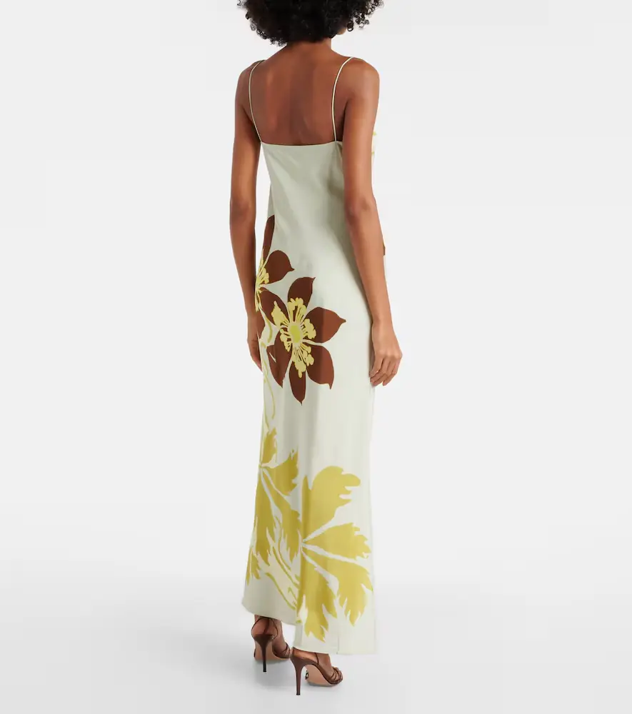 SIR. Amaia floral silk crêpe slip dress | Thumbnail 2 SIR. Amaia floral silk crêpe slip dress | Thumbnail 2