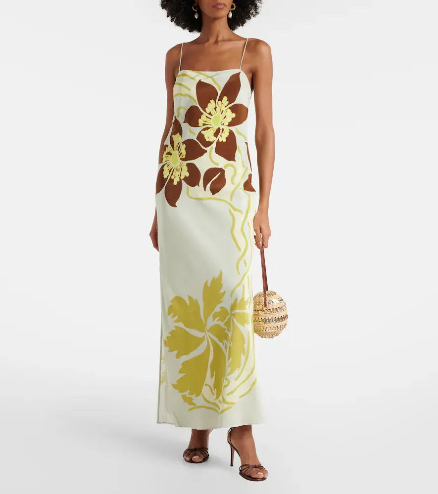SIR. Amaia floral silk crêpe slip dress | Thumbnail 3 SIR. Amaia floral silk crêpe slip dress | Thumbnail 3