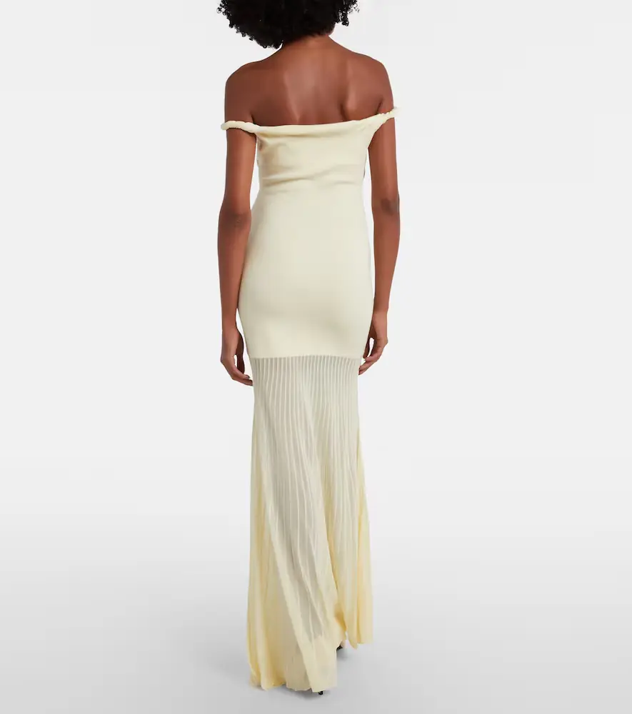 SIR. Elia off-shoulder maxi dress | Thumbnail 2