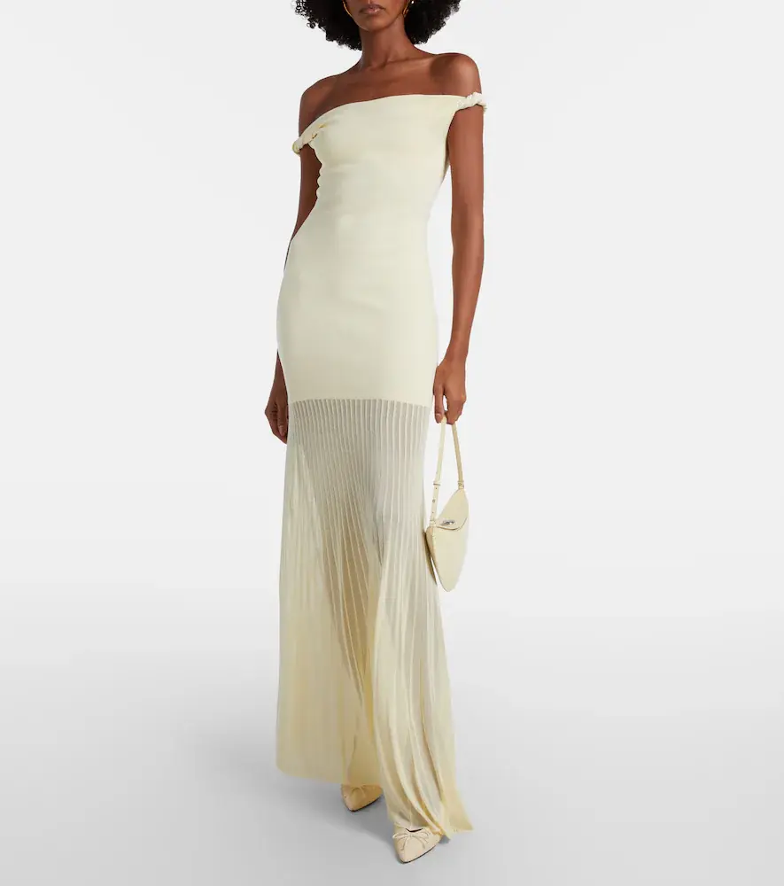 SIR. Elia off-shoulder maxi dress | Thumbnail 3