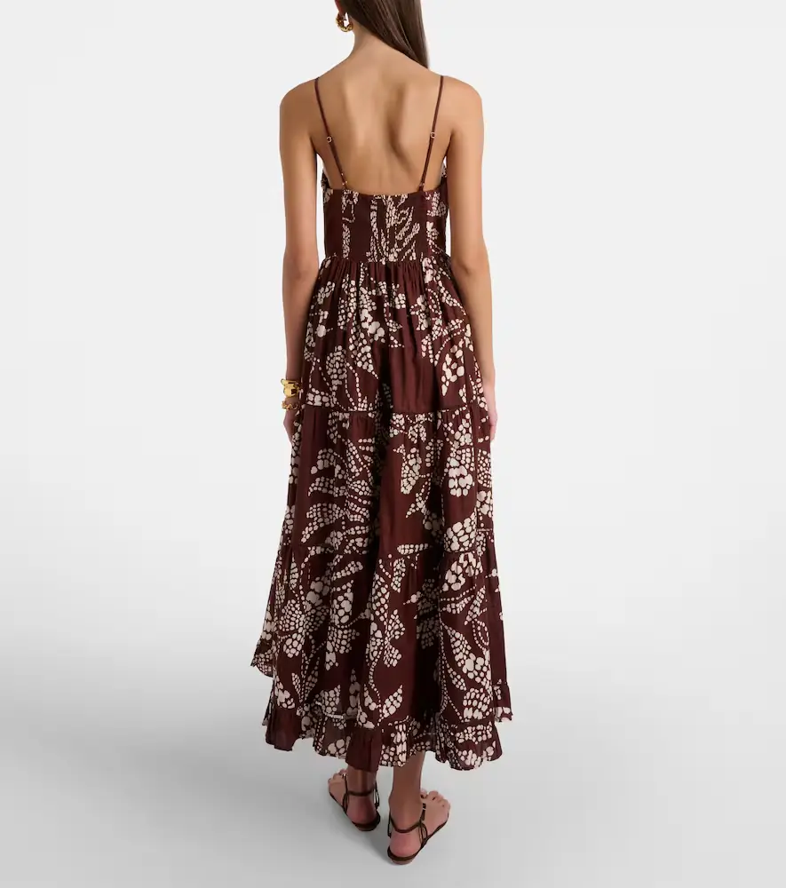 Poupette St Barth Milena printed tiered maxi dress | Thumbnail 5