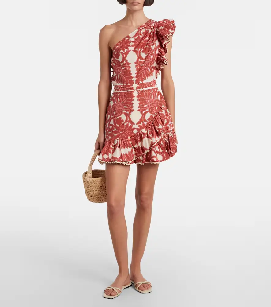 Poupette St Barth Corinne ruffled cotton minidress | Thumbnail 2