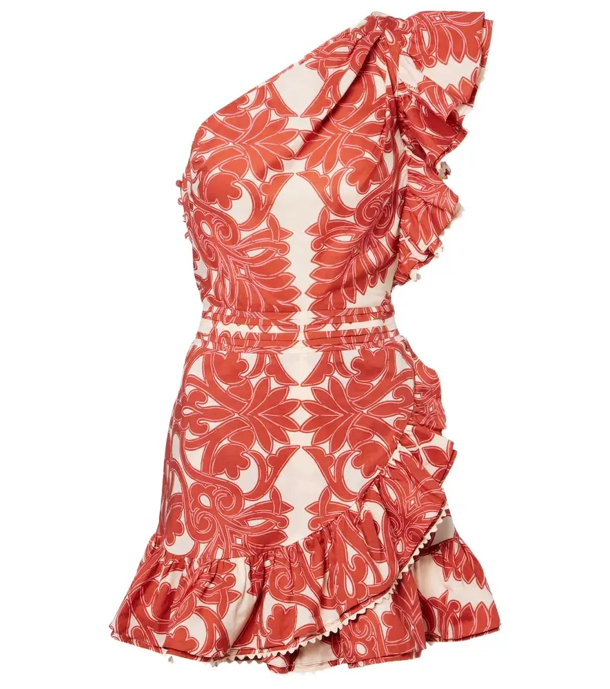 Poupette St Barth Corinne ruffled cotton minidress | Image 1 Poupette St Barth Corinne ruffled cotton minidress | Image 1