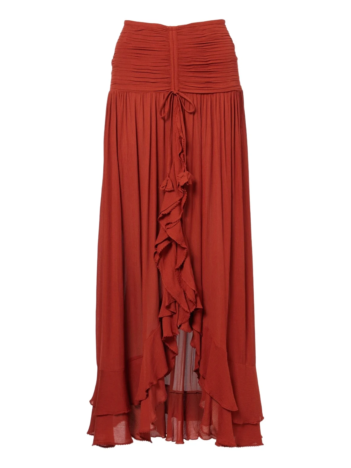 Neree asymmetric maxi skirt