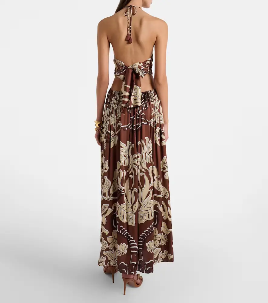 Poupette St Barth Isore printed halterneck maxi dress | Thumbnail 2