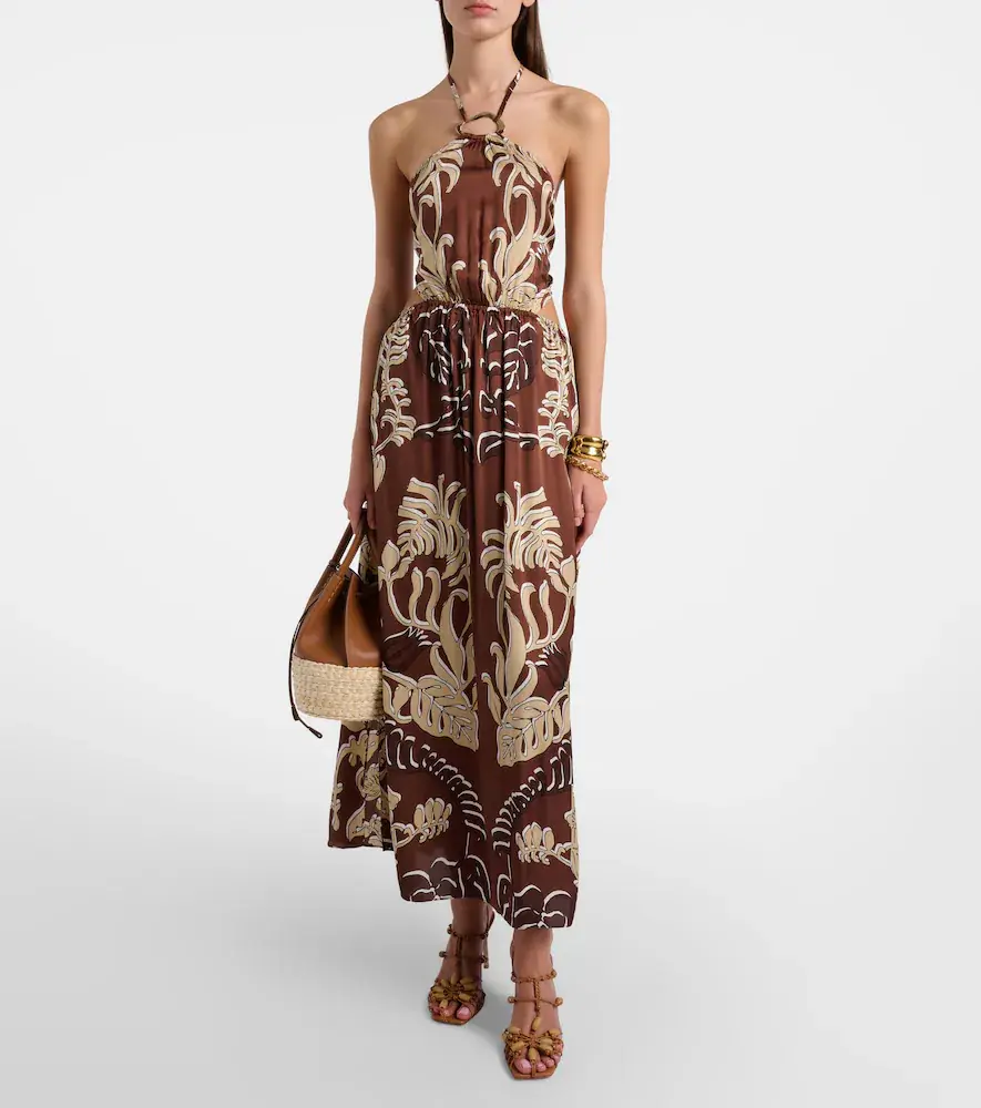 Poupette St Barth Isore printed halterneck maxi dress | Thumbnail 6