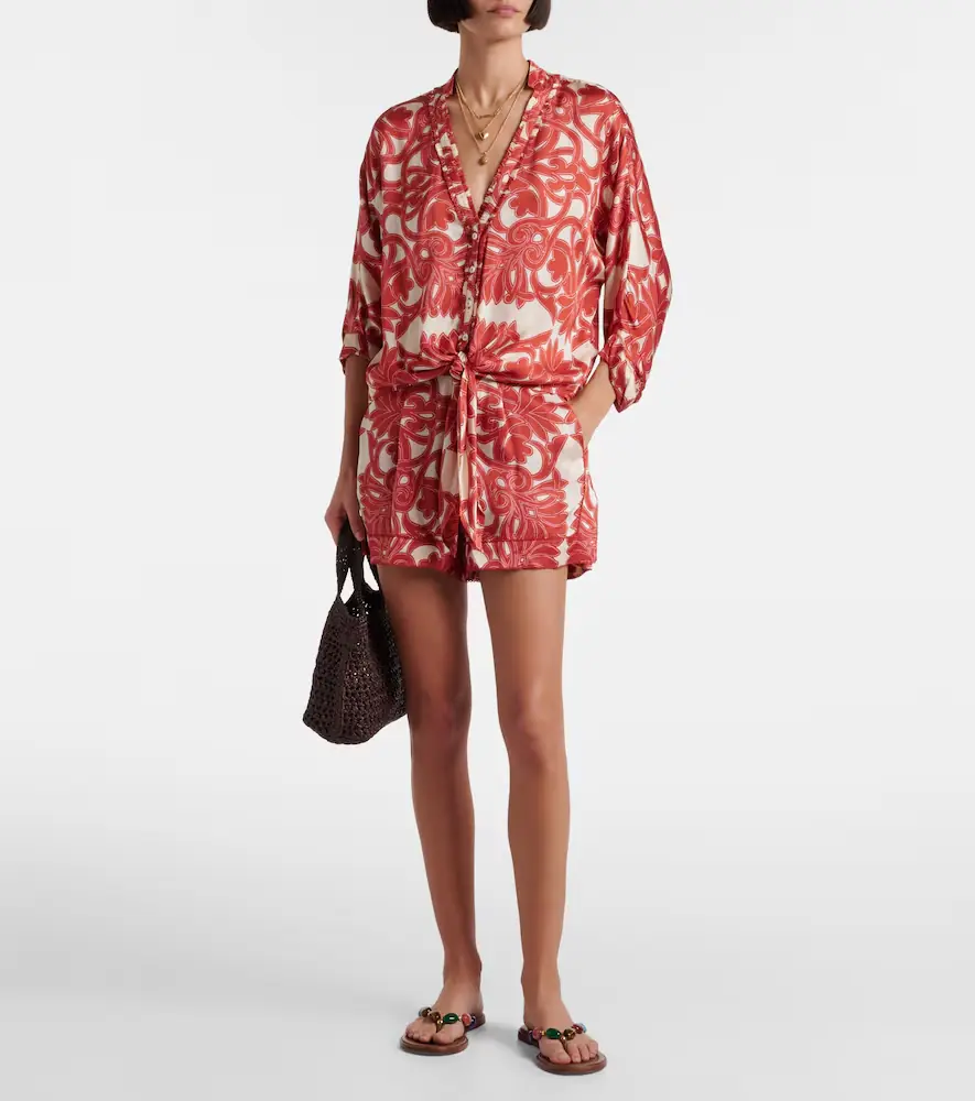 Poupette St Barth Azia printed top | Thumbnail 4