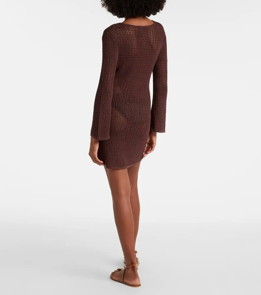 Melissa Odabash Ellis keyhole scalloped minidress | Thumbnail 4