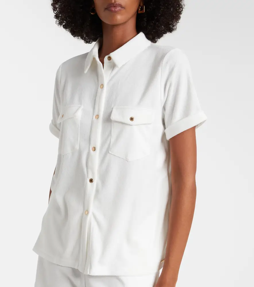 Melissa Odabash Tori cotton-blend shirt | Thumbnail 3