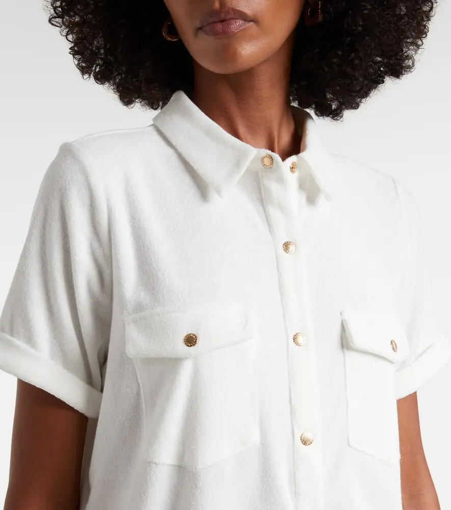 Melissa Odabash Tori cotton-blend shirt | Thumbnail 4