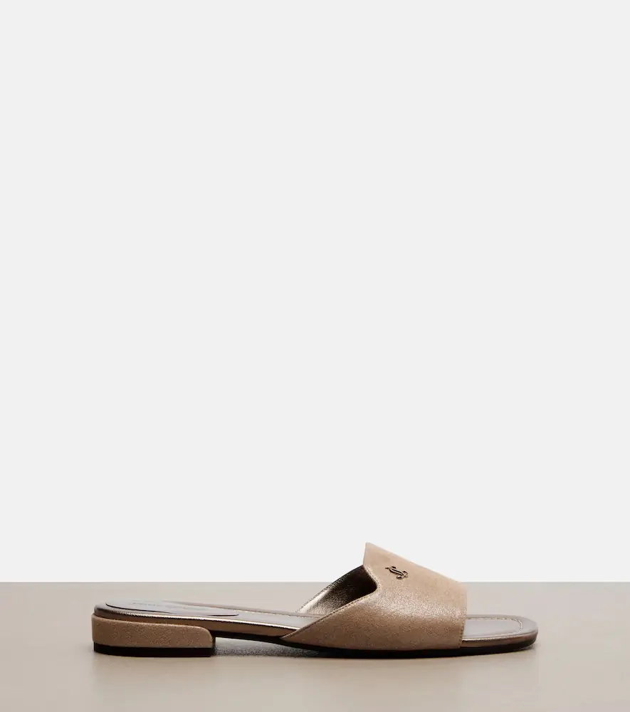 Jimmy Choo Dina leather slides | Thumbnail 4 Jimmy Choo Dina leather slides | Thumbnail 4