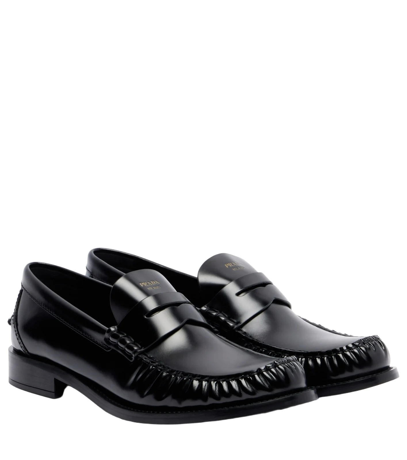 Leather penny loafers