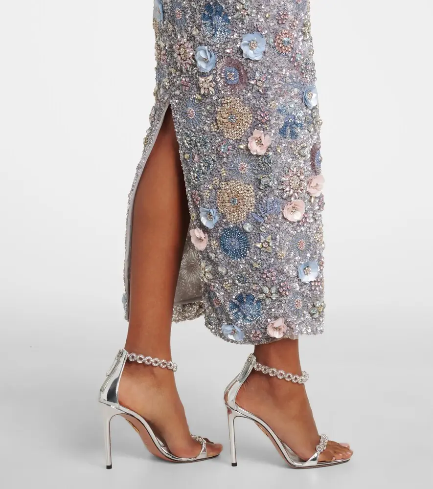 RACHEL GILBERT Embellished floral-appliqué midi dress | Thumbnail 6 RACHEL GILBERT Embellished floral-appliqué midi dress | Thumbnail 6