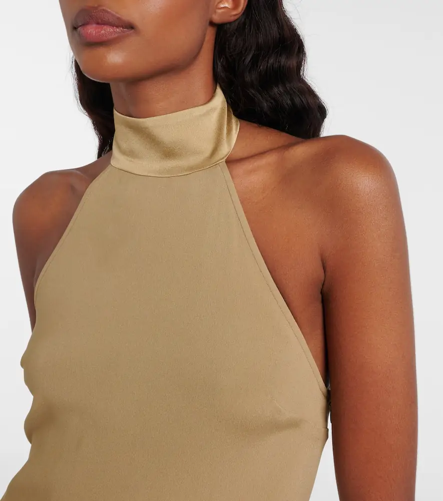 Taller Marmo Berlin fringed crêpe cady gown | Thumbnail 5 Taller Marmo Berlin fringed crêpe cady gown | Thumbnail 5