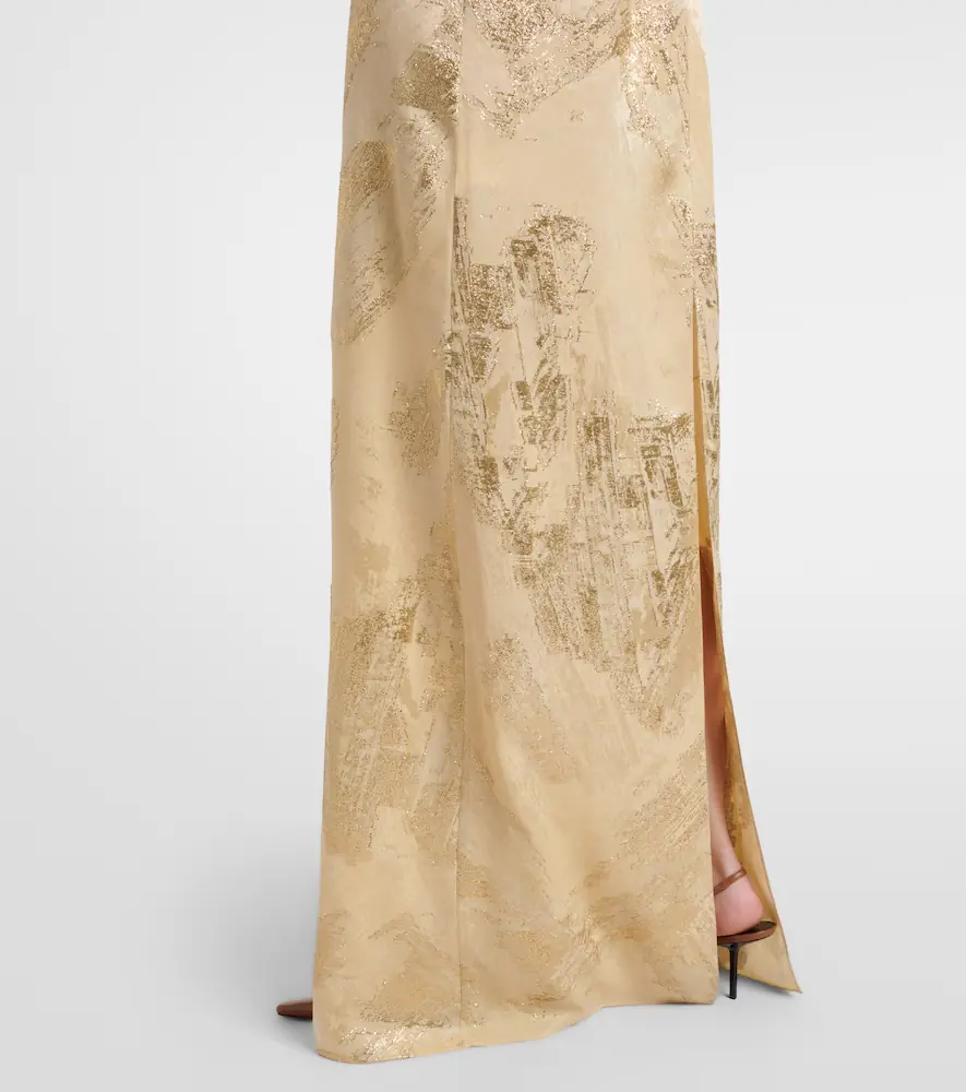 Taller Marmo Gilded Miami fil coupé maxi dress | Thumbnail 4 Taller Marmo Gilded Miami fil coupé maxi dress | Thumbnail 4