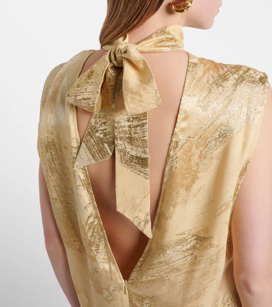 Taller Marmo Gilded Miami fil coupé maxi dress | Thumbnail 5 Taller Marmo Gilded Miami fil coupé maxi dress | Thumbnail 5