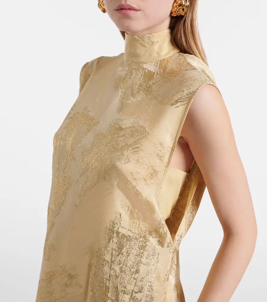 Taller Marmo Gilded Miami fil coupé maxi dress | Thumbnail 6 Taller Marmo Gilded Miami fil coupé maxi dress | Thumbnail 6