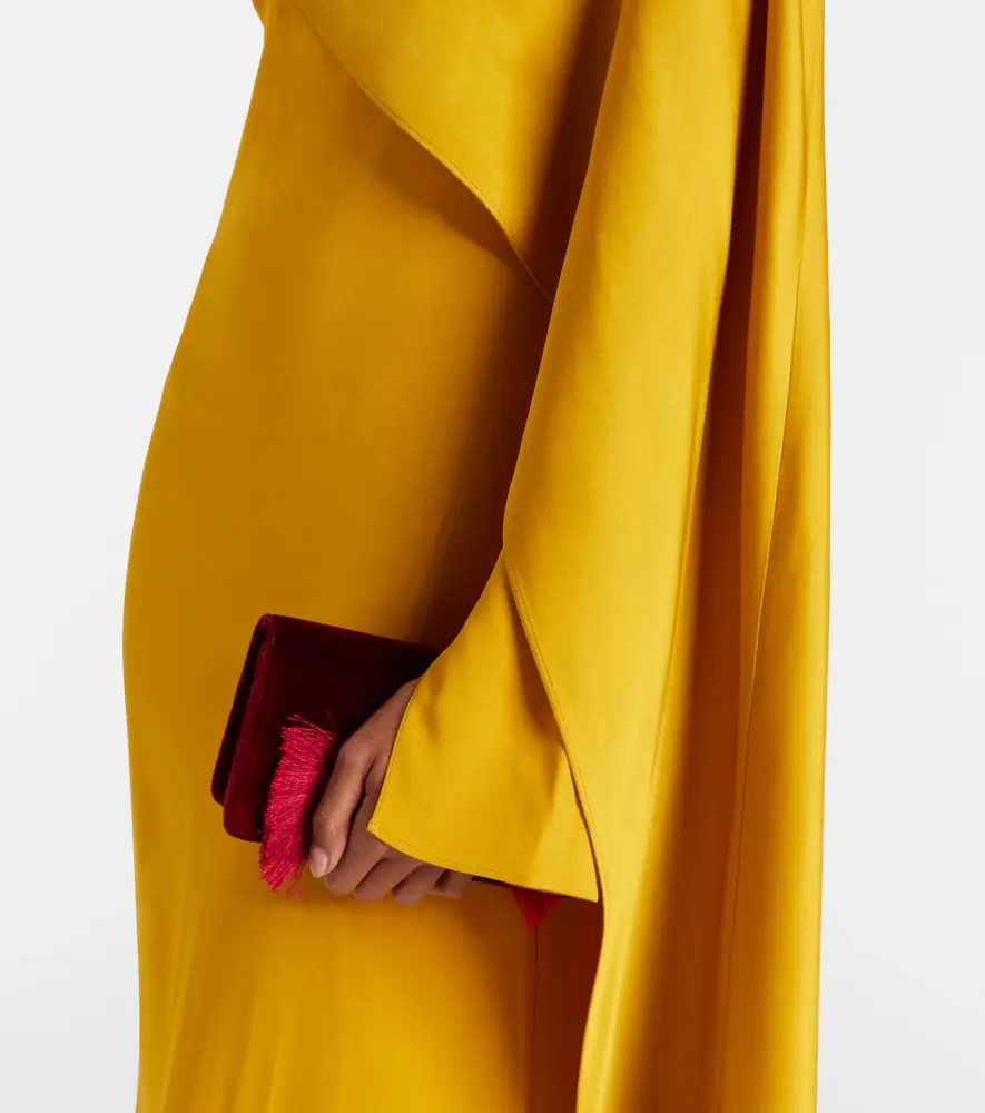 Taller Marmo Mounia caped crêpe cady gown | Thumbnail 6 Taller Marmo Mounia caped crêpe cady gown | Thumbnail 6