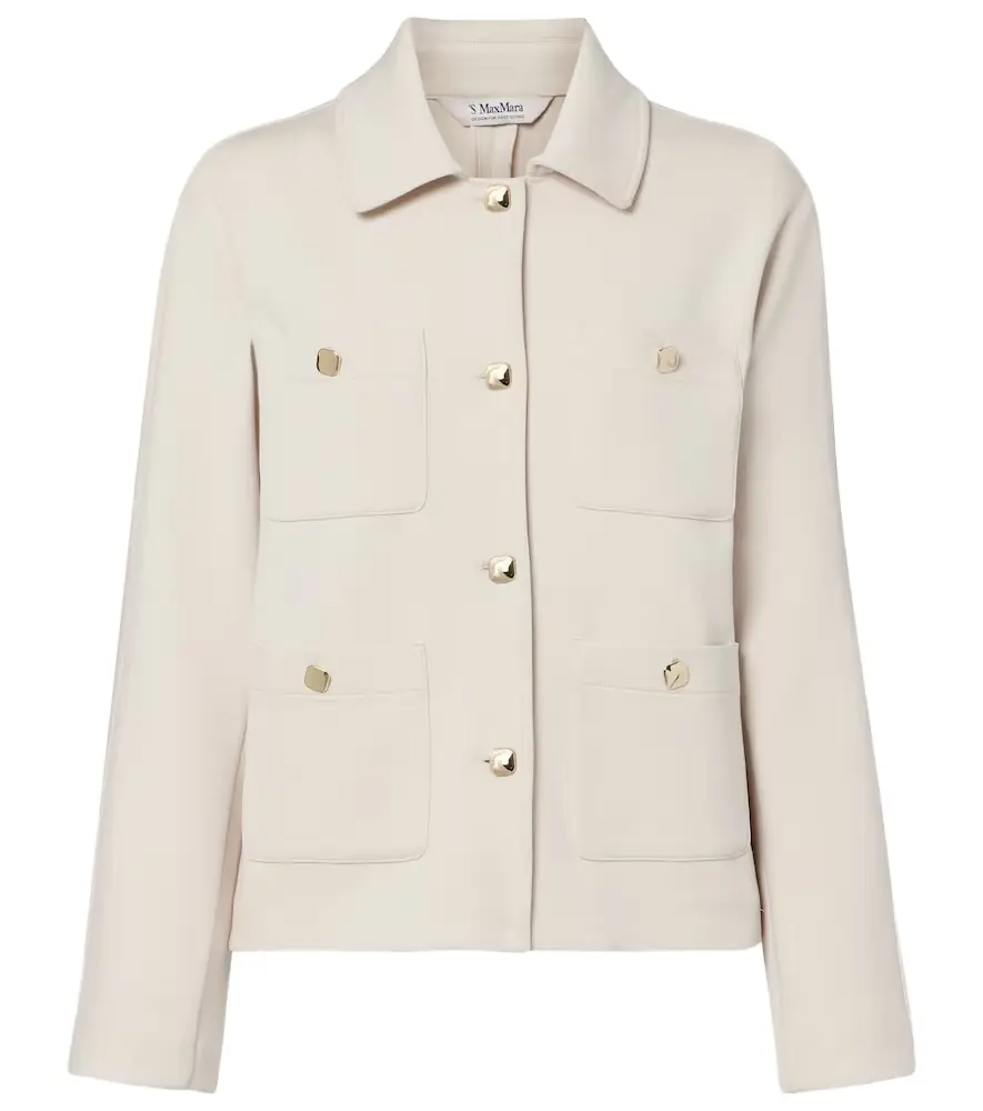 'S Max Mara Armonioso cotton-blend jersey jacket | Image 1 'S Max Mara Armonioso cotton-blend jersey jacket | Image 1