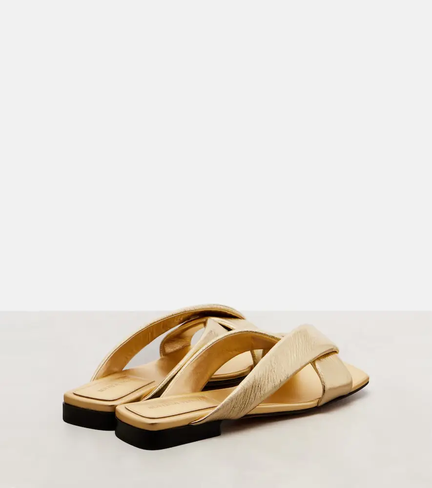 Bottega Veneta Riva metallic leather mules | Thumbnail 3 Bottega Veneta Riva metallic leather mules | Thumbnail 3