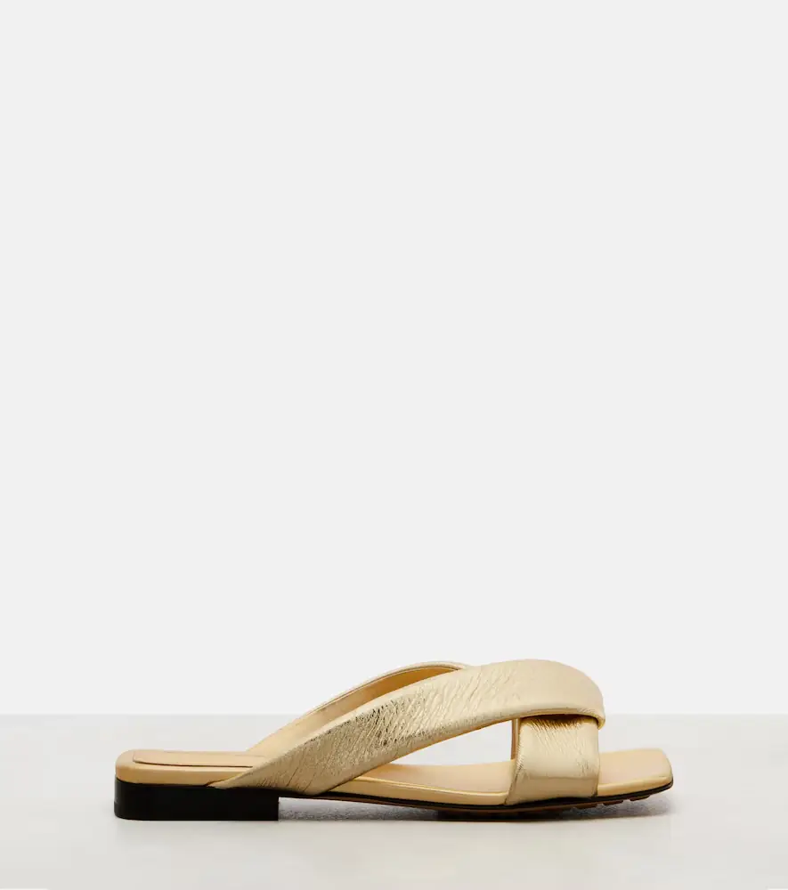 Bottega Veneta Riva metallic leather mules | Thumbnail 4 Bottega Veneta Riva metallic leather mules | Thumbnail 4