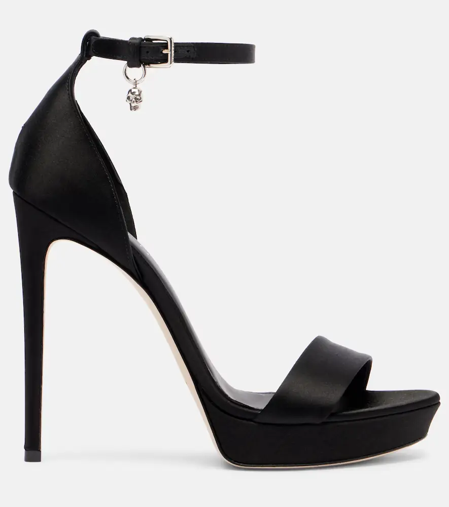 Alexander McQueen Jewel embellished satin platform sandals | Thumbnail 2 Alexander McQueen Jewel embellished satin platform sandals | Thumbnail 2