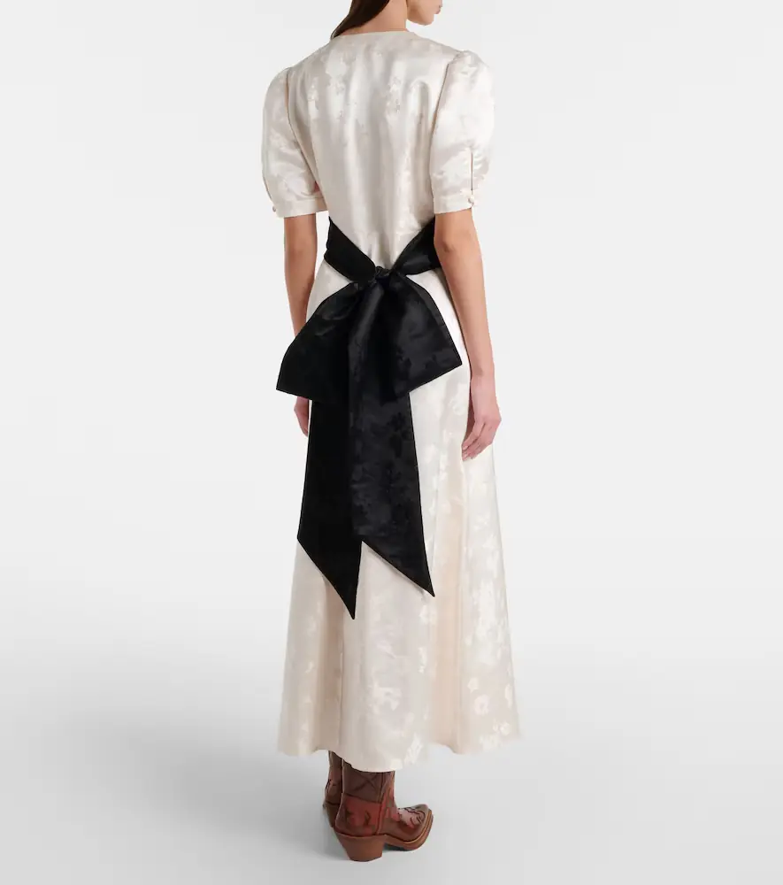 Gabriela Hearst Larkin floral silk midi dress | Thumbnail 2