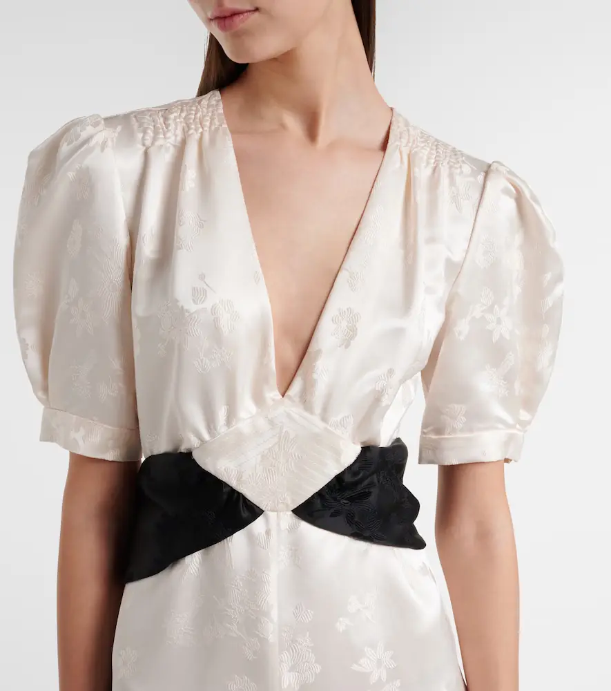 Gabriela Hearst Larkin floral silk midi dress | Thumbnail 6
