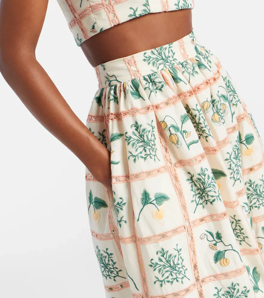 Agua by Agua Bendita Tangelo floral cotton maxi skirt | Thumbnail 2 Agua by Agua Bendita Tangelo floral cotton maxi skirt | Thumbnail 2